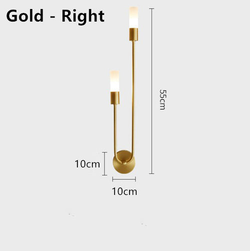 Minimalist u-shaped LED designer wall light Sally - vue 10 sur 9
