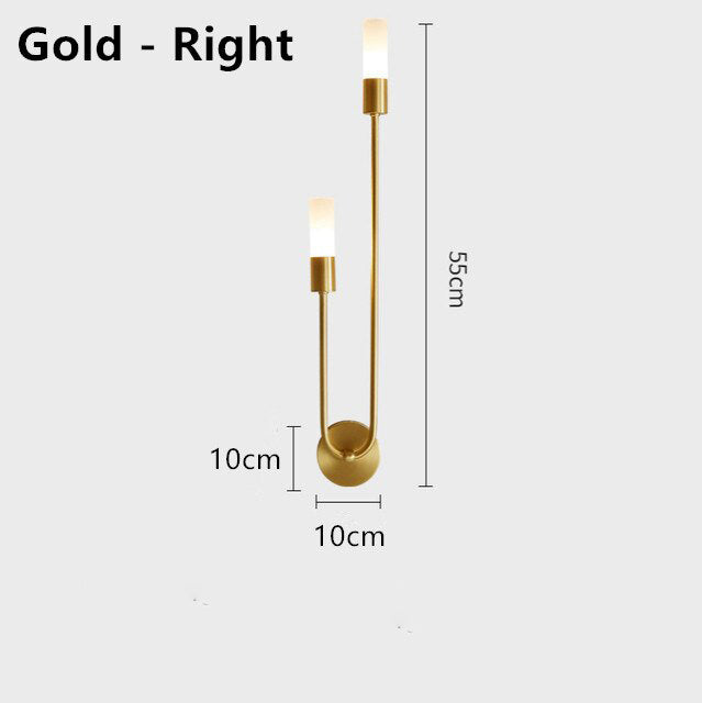 Minimalist u-shaped LED designer wall light Sally - vue 9 sur 9