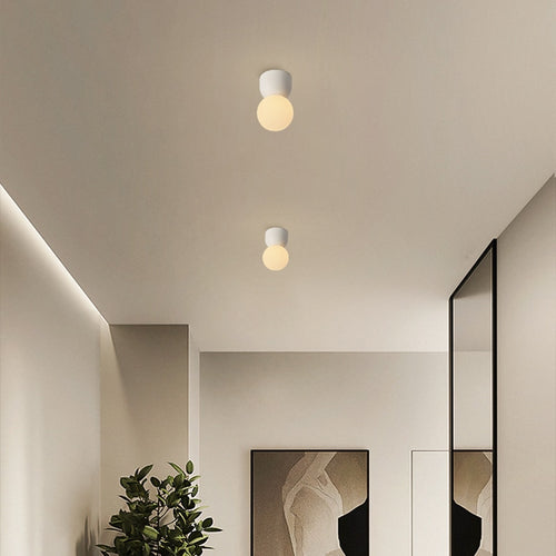 Minimalist nordic LED ceiling light - vue 3 sur 5