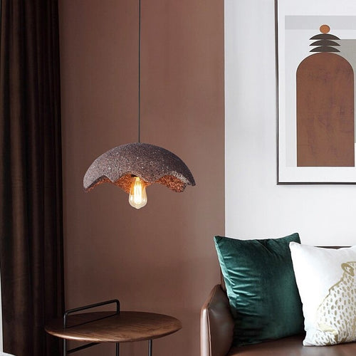 Suspension design avec abat-jour en forme de fleur Selza