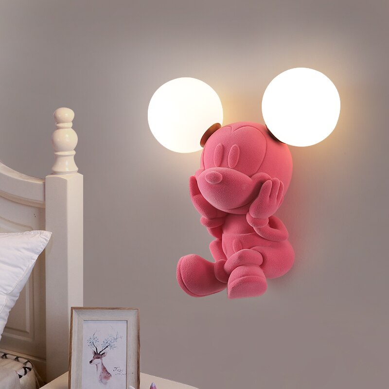 Applique murale moderne LED pour enfant Mickey - vue 4 sur 7
