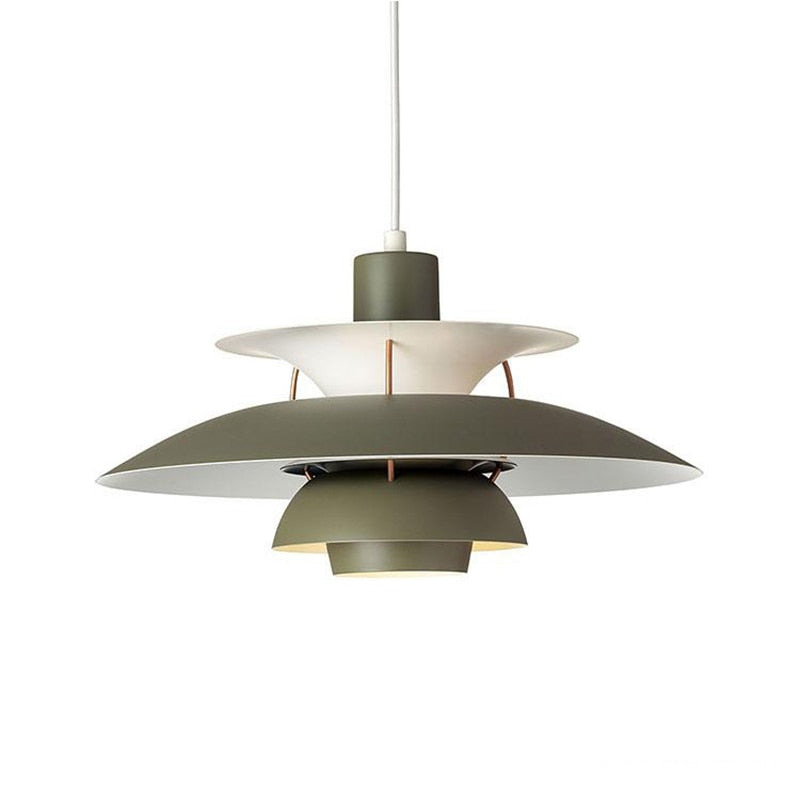 Suspension moderne LED avec multiples abat-jours métalliques Coen