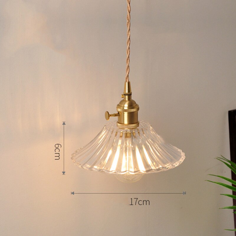 Suspension vintage LED avec abat-jour en verre Finnian - vue 9 sur 31