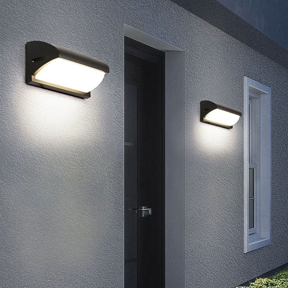 Applique murale extérieur LED en métal noir Hallen - vue 5 sur 7