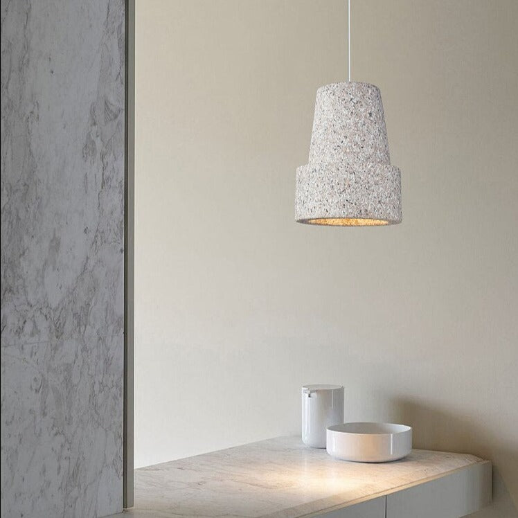 Suspension moderne avec abat-jour style pierre Kery - vue 4 sur 9