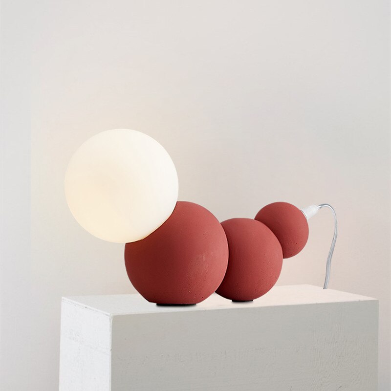 Lampe de chevet moderne LED en forme de chenille Pillar - vue 3 sur 8