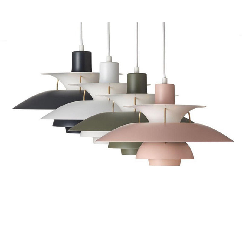 Suspension moderne LED avec multiples abat-jours métalliques Coen