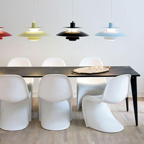 Suspension moderne LED avec multiples abat-jours métalliques Coen