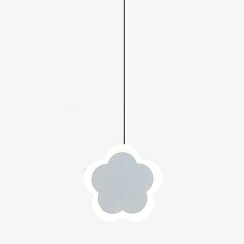 Suspension rose ou blanche LED avec des formes différentes pour les enfants