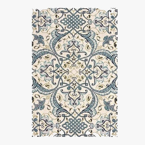 Tapis persan rectangle au style dirouz I