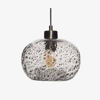 Suspension design LED arrondie en verre coloré Life