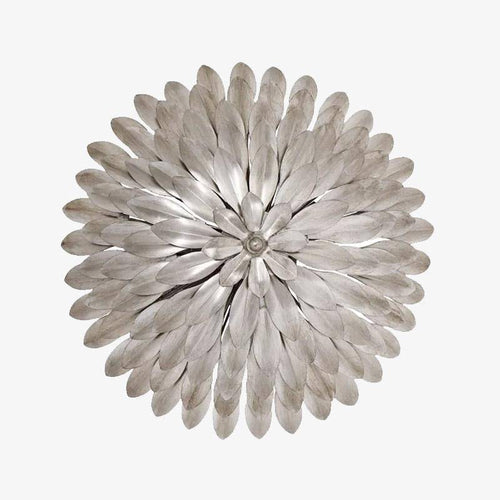 Plafonnier design LED avec imitation métal style fleurs - vue 2 sur 3