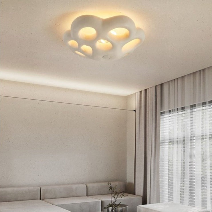 Plafonnier design LED ajouré en fleur Jolia - vue 5 sur 6
