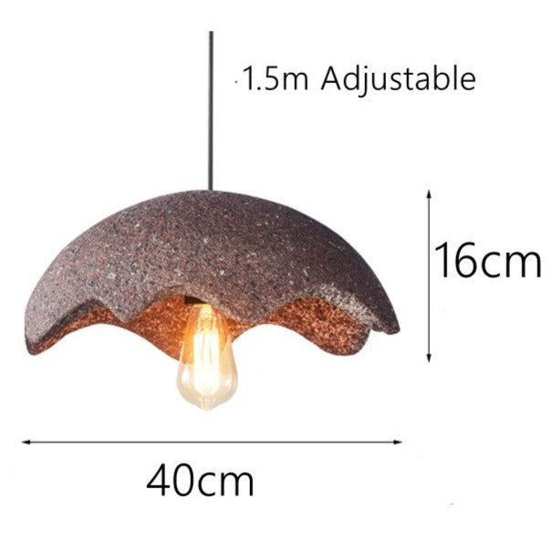 Suspension design avec abat-jour en forme de fleur Selza - vue 8 sur 8