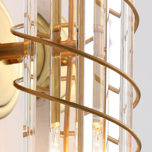 Applique murale design doré en cristal luxury