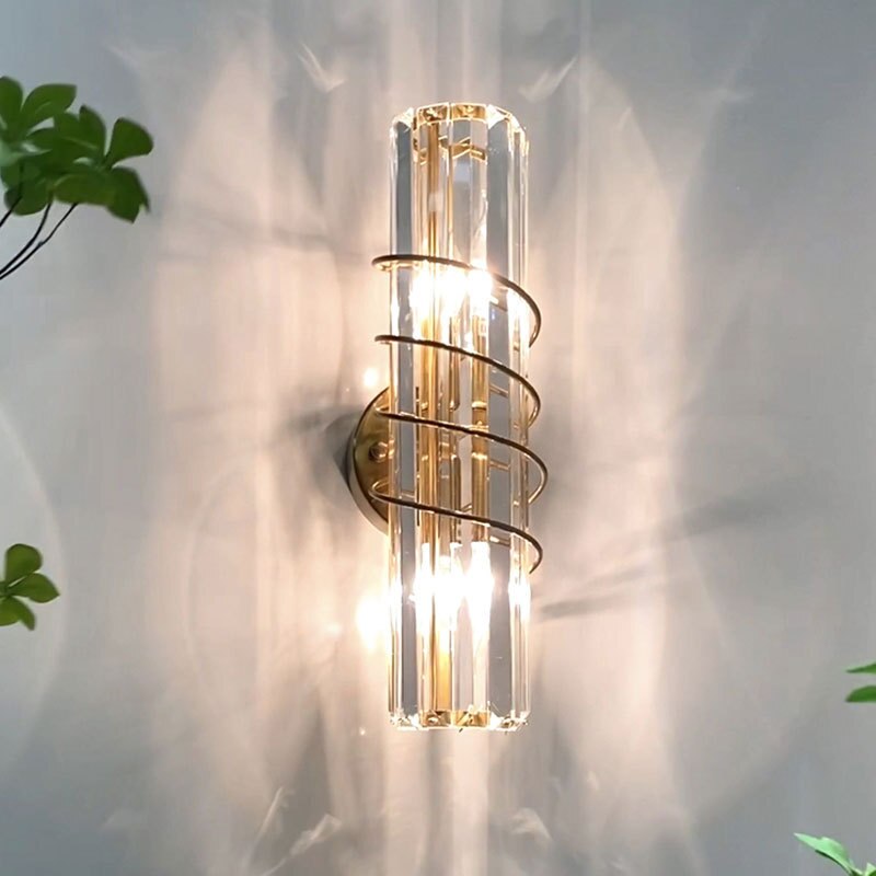 Applique murale design doré en cristal luxury - vue 3 sur 6