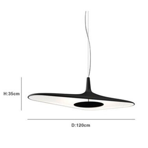 Suspension design et minimaliste avec forme asymétrique Poe