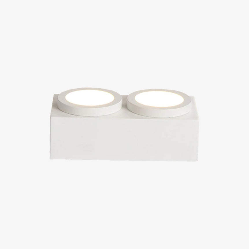 Spot moderne LED rectangulaire avec 2 lampes Connie - vue 5 sur 6