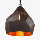 Suspension en métal marron rétro industrielle 40cm
