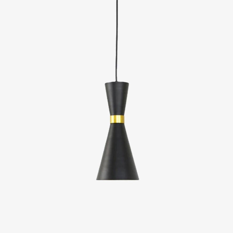 Suspension moderne LED en forme d'horloge métallique Gadea