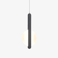 Suspension design à LED en aluminium avec formes circulaires