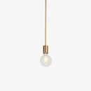 Lustre design à LED en tubes dorés Loft