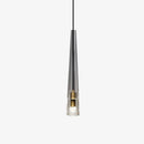 Suspension design LED allongée en verre Shadow