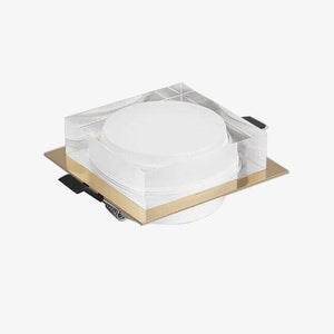 Square design LED spotlight chrome style