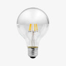 Ampoule E27 à LED G95 4W retro argenté