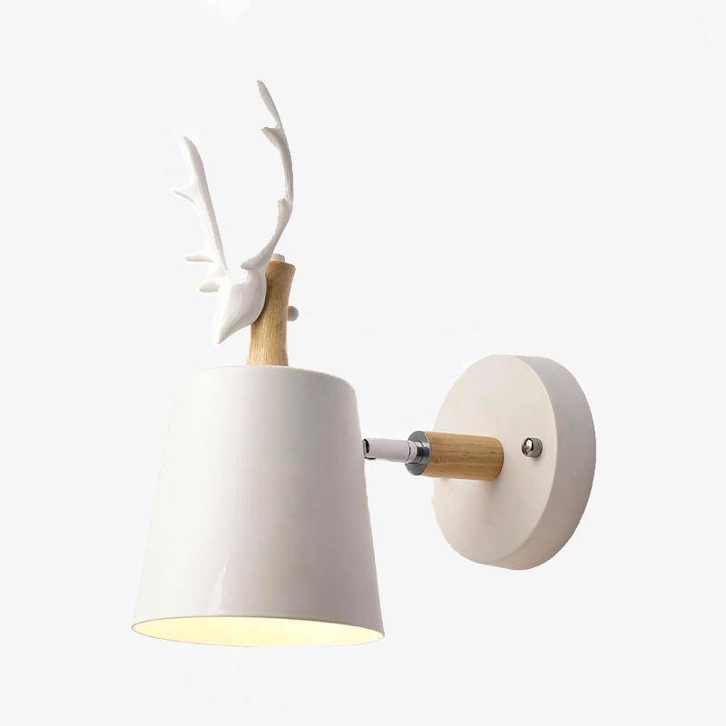 Applique LED à corne de cerf (noir ou blanc)