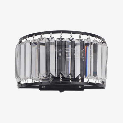 Applique LED demi-cercle en cristal Loft