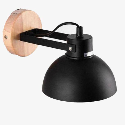 Applique murale ajustable et base en bois Nordic