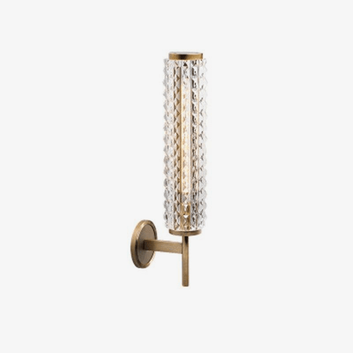 Applique murale design à LED avec cylindre en verre Luxury