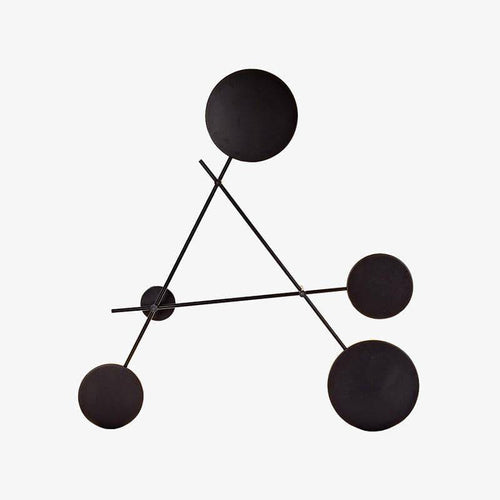 Applique murale design LED avec 5 disques en métal Loft