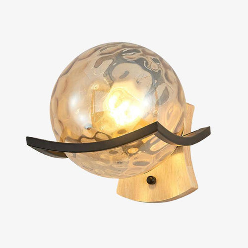 Applique murale design LED boule en verre cristal Luxury