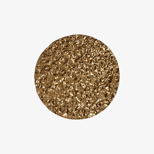 Applique murale design LED en disque métal doré Creative