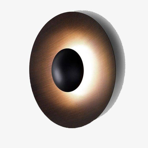 Applique murale design LED en forme de disque style shiny