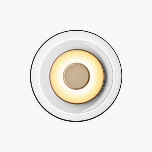 Applique murale design LED ronde en métal style Shining