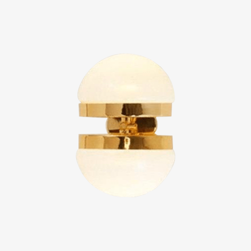 Applique murale dorée LED avec demi-sphère design Creative