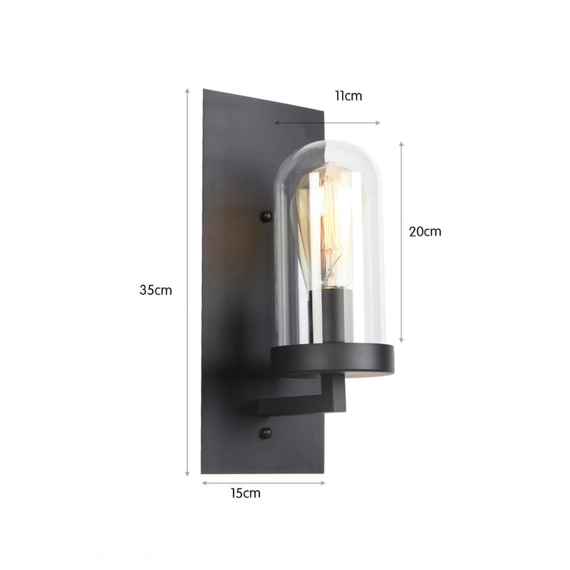 Applique murale en verre arrondi American Loft