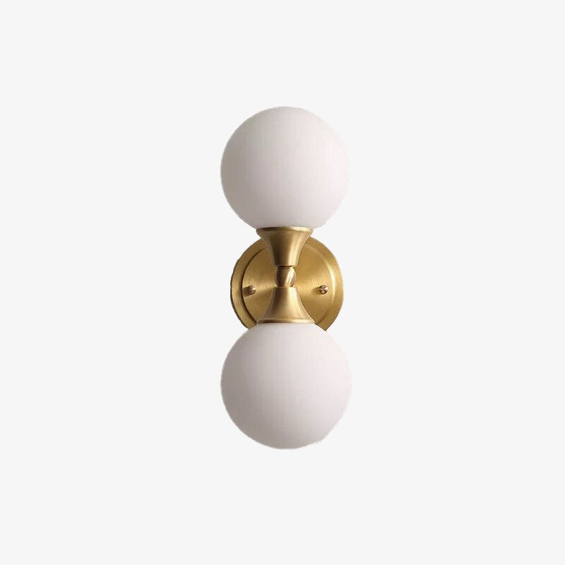 Applique murale LED avec deux boules en verre Delly