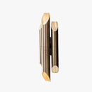 Applique murale LED avec tubes cylindriques dorés