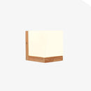 Applique murale moderne à LED en forme cubique en bois