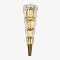 Applique murale moderne LED en forme conique en verre Doina