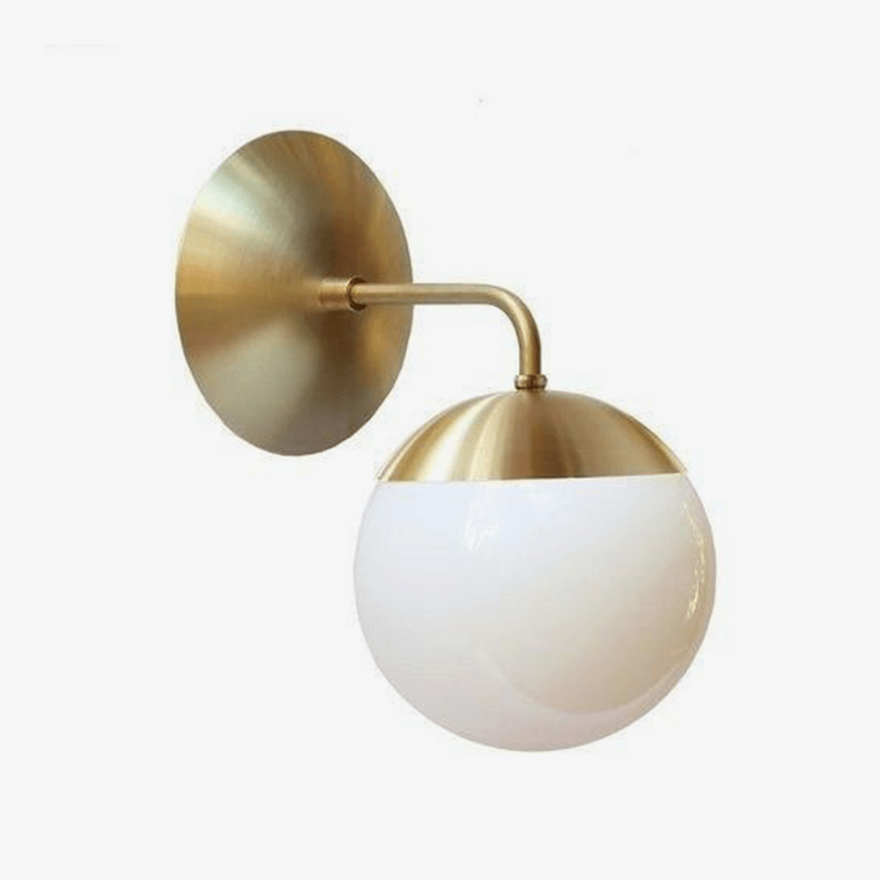 Applique murale moderne LED en métal avec boule en verre Light - vue 2 sur 9