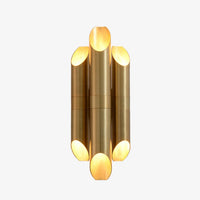 Applique murale moderne LED en tube doré Corden
