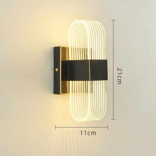 Applique murale moderne LED linéaire luxury Tiziana - vue 7 sur 8