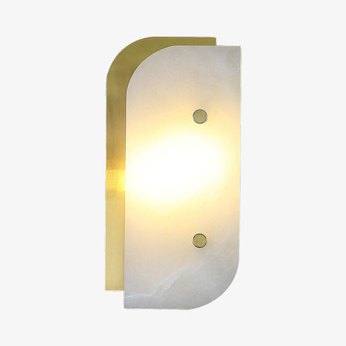 Applique murale moderne LED rectangulaire et marbrée Marena