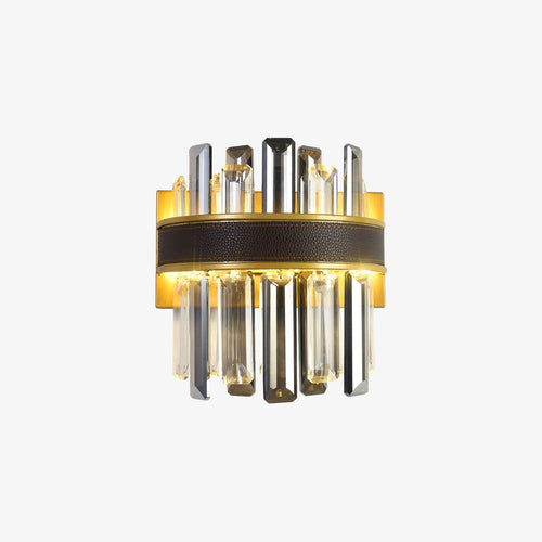 Applique murale moderne tricolore avec des cristaux Delayla