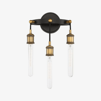 Applique murale retro LED en métal style Japon